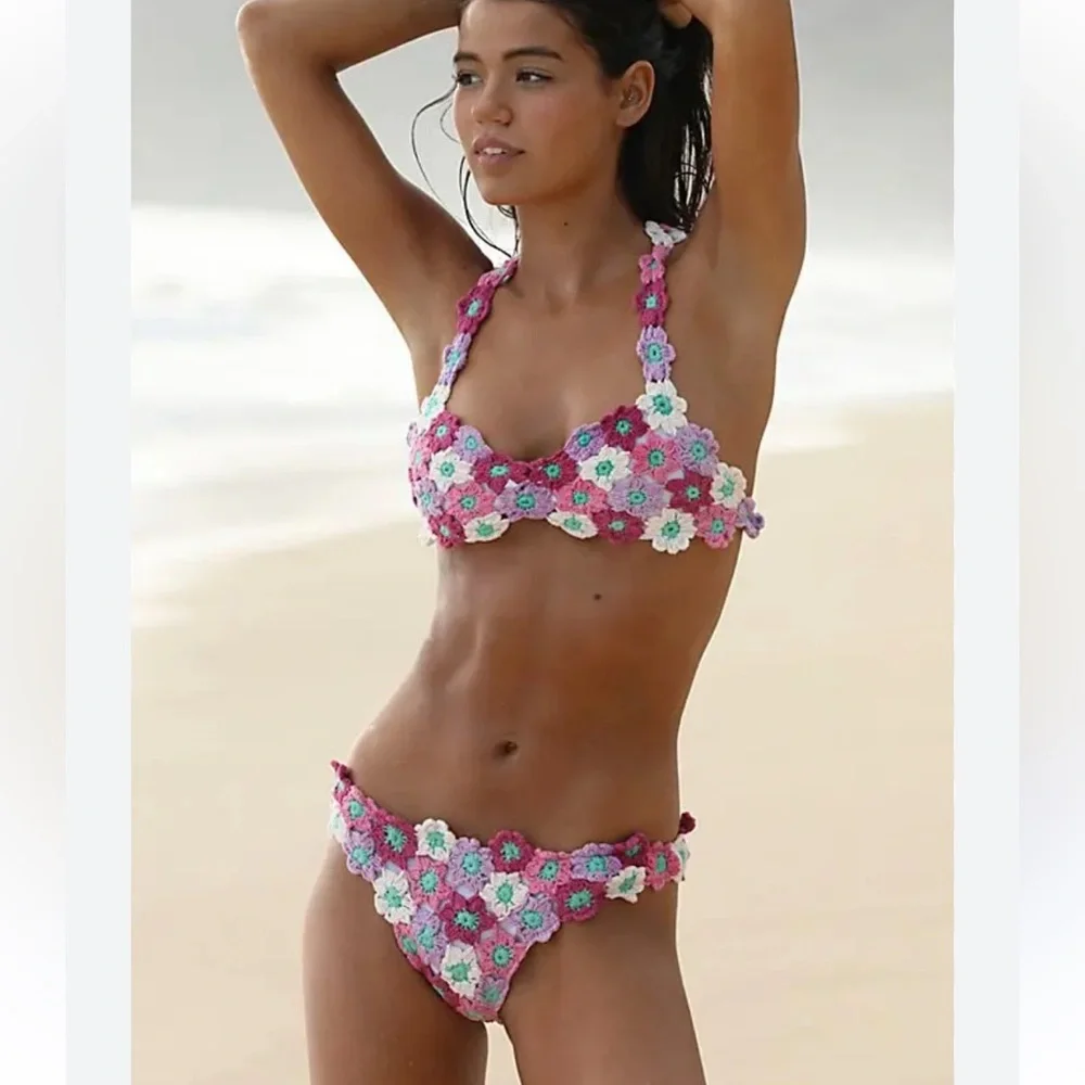 New Beach Riot Crochet Bikini Set - Picture 3 of 8